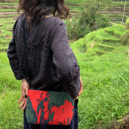 ミニショルダー 「カンナ」希望_レッド&グリーン