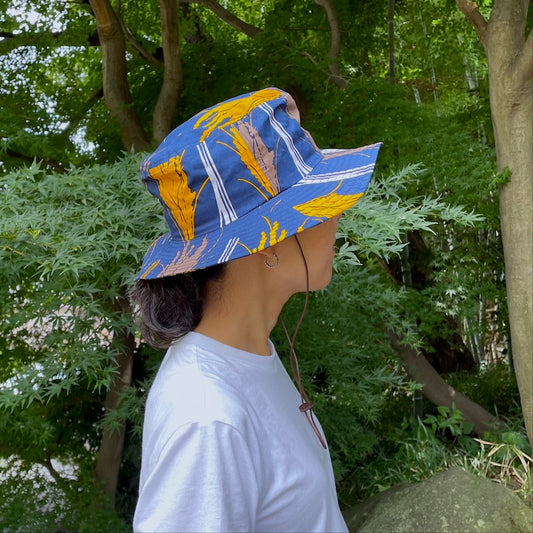 ハット（帽子）「稲」オイシイネ！_ネイビー