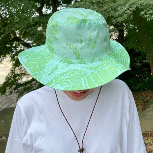 ハット（帽子）「カンナ」新鮮 ライトグリーン