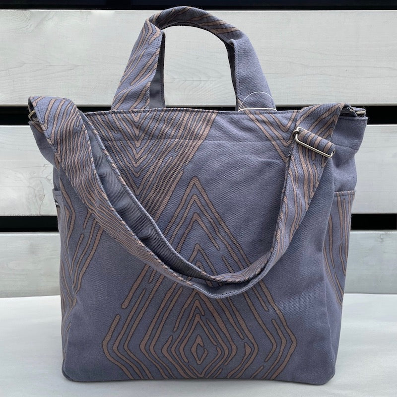 Shoulder tote “Michi” Let’s say what we really think Diamond pattern