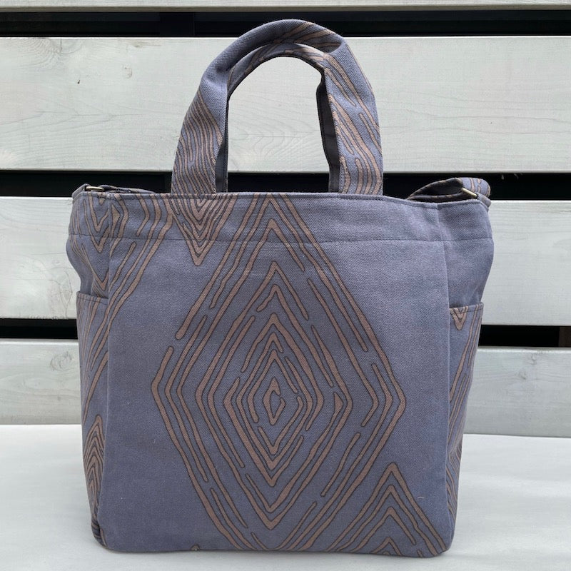 Shoulder tote “Michi” Let’s say what we really think Diamond pattern