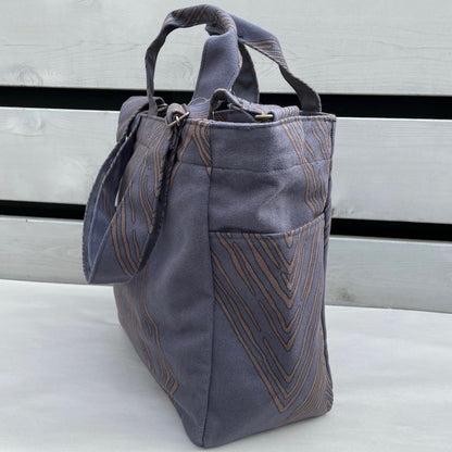 Shoulder tote “Michi” Let’s say what we really think Diamond pattern