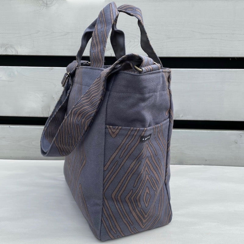 Shoulder tote “Michi” Let’s say what we really think Diamond pattern