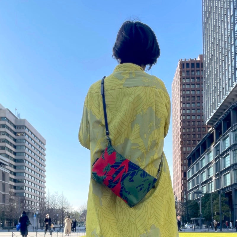 ミニショルダー 「カンナ」希望_レッド&グリーン